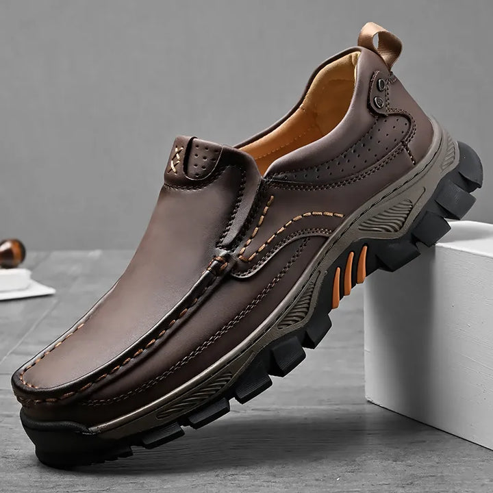 2024 New Men's Orthopedic Comfortable Casual Genuine Leather Slip On Loafers